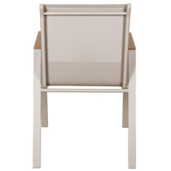 Silla crema y natural