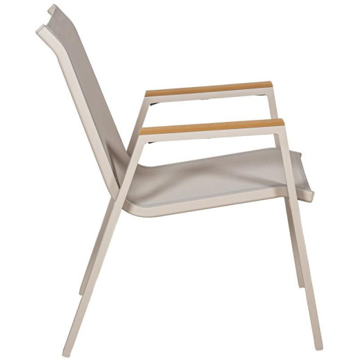 Silla crema y natural