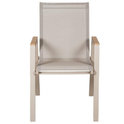 Silla crema y natural