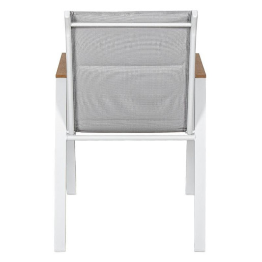 Silla blanco y gris