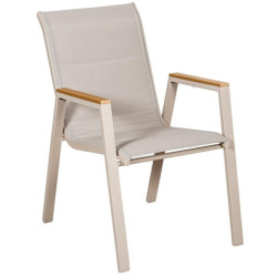 Silla crema y natural