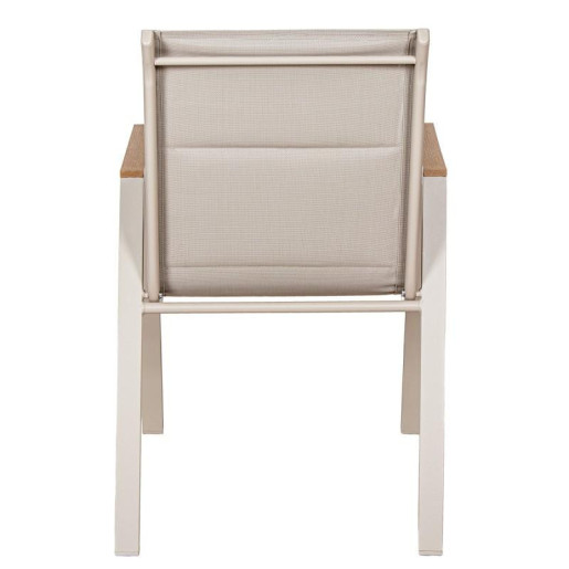 Silla crema y natural