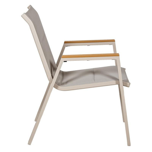 Silla crema y natural