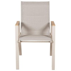 Silla crema y natural