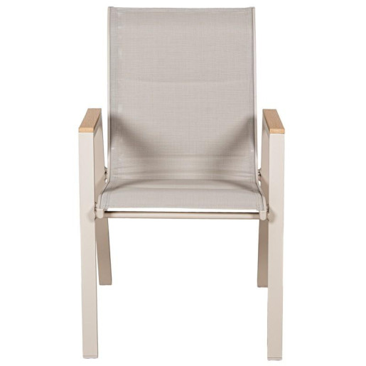 Silla crema y natural