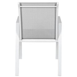 Silla blanco y gris