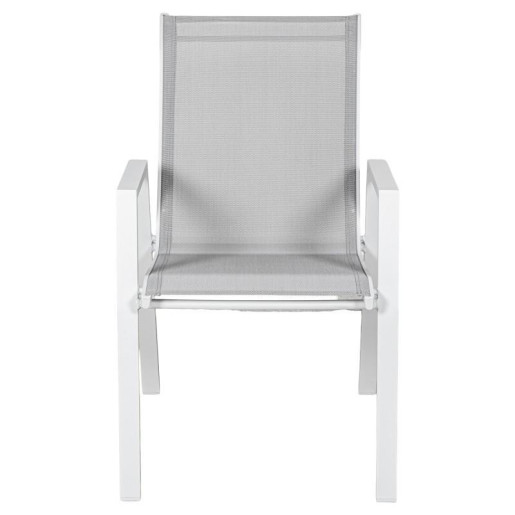 Silla blanco y gris