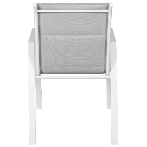 Silla blanco y gris