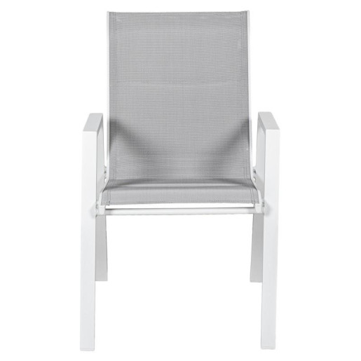 Silla blanco y gris