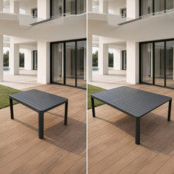 Mesa extensible antracita