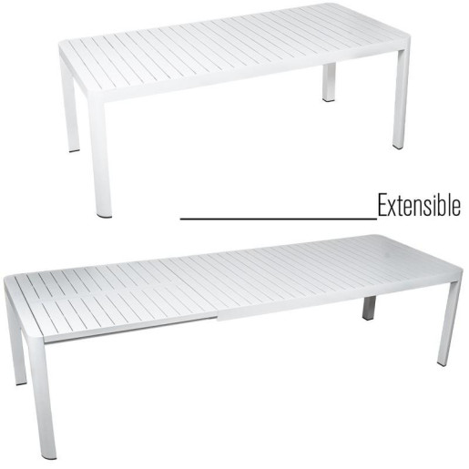 Mesa extensible blanco
