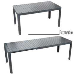 Mesa extensible antracita