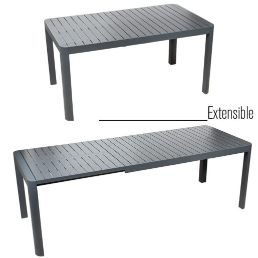 Mesa extensible antracita