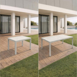 Mesa extensible crema
