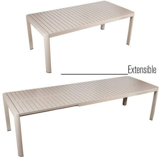 Mesa extensible crema