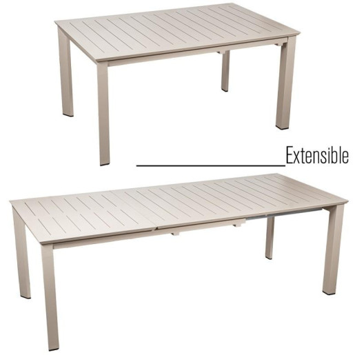 Mesa extensible crema