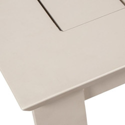 Mesa extensible crema
