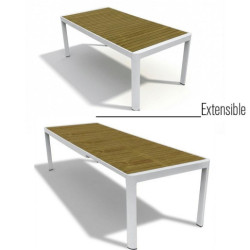 Mesa extensible blanco