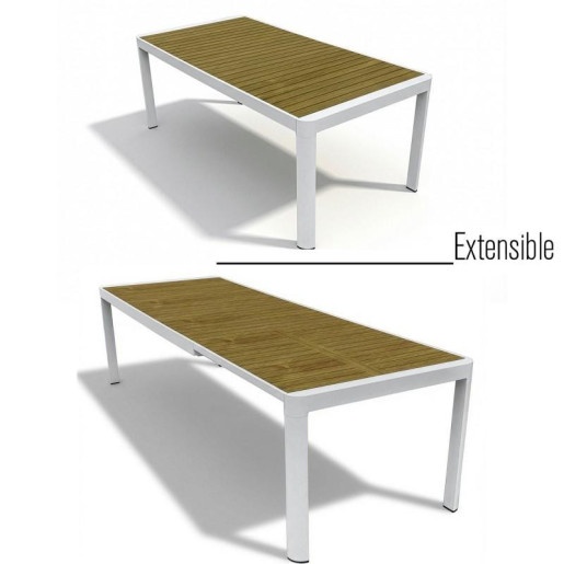 Mesa extensible blanco