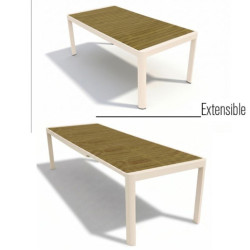 Mesa extensible crema