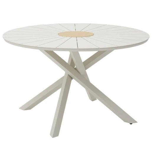 Mesa comedor exterior blanco