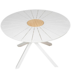 Mesa comedor exterior blanco