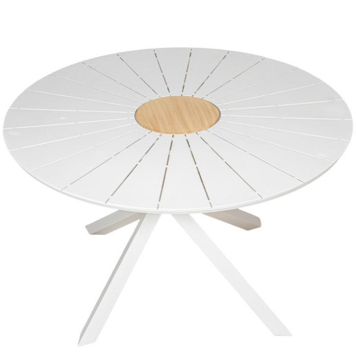 Mesa comedor exterior blanco
