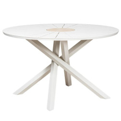 Mesa comedor exterior blanco