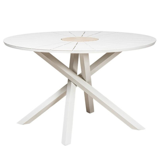Mesa comedor exterior blanco