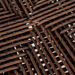 Taburete exterior negro y natural