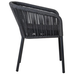Silla exterior negro
