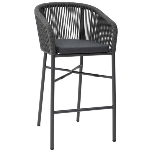 Taburete exterior negro