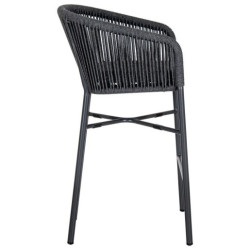 Taburete exterior negro