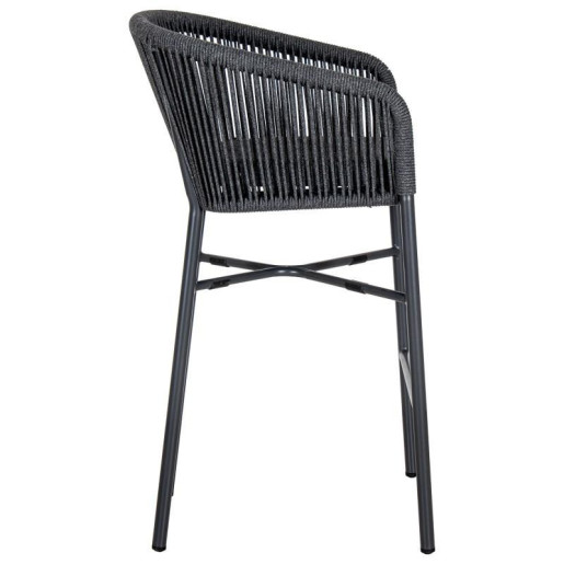 Taburete exterior negro