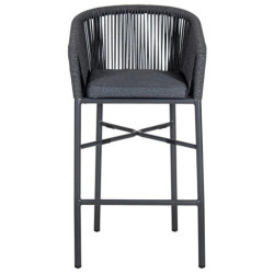 Taburete exterior negro