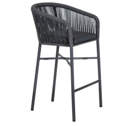 Taburete exterior negro