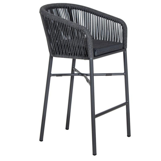 Taburete exterior negro