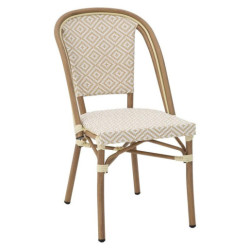 Silla exterior beige