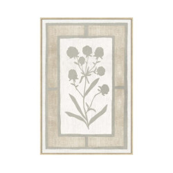 Cuadro lienzo natural, blanco, beige y verde