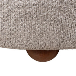 Set 2 puf marron claro