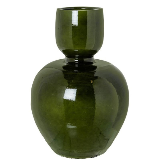 Jarron verde brillo