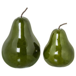 Set 2 figuras verde brillo