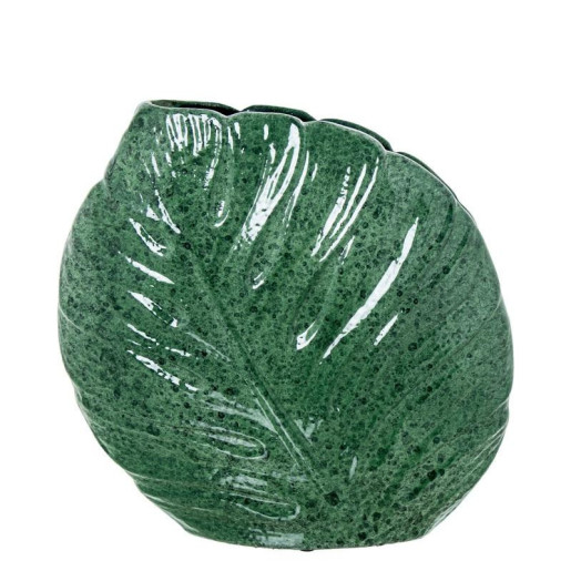 Jarron verde jaspeado