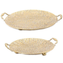 Set 2 centros dorado