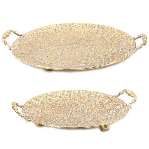 Set 2 centros dorado