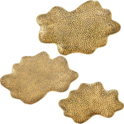 Set 3 bandejas dorado