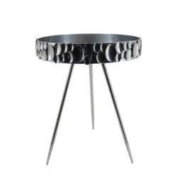 Set 2 mesa auxiliares plateado