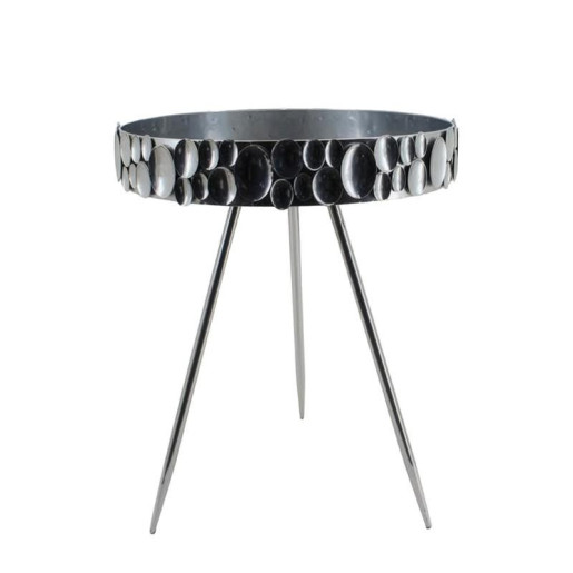 Set 2 mesa auxiliares plateado