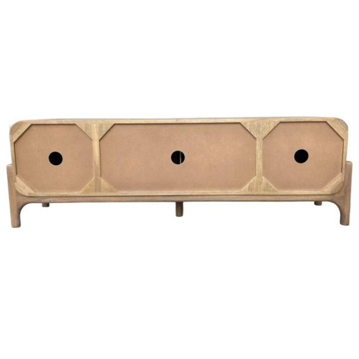 Mueble tv natural y piedra