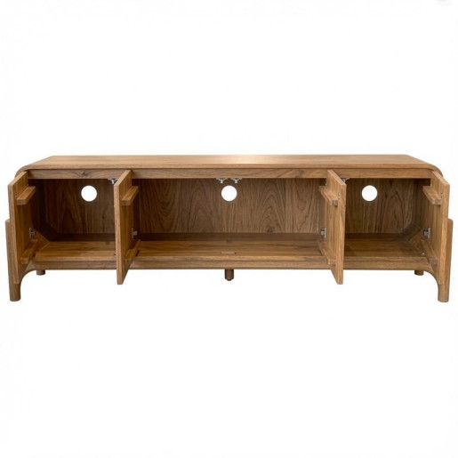 Mueble tv natural y piedra